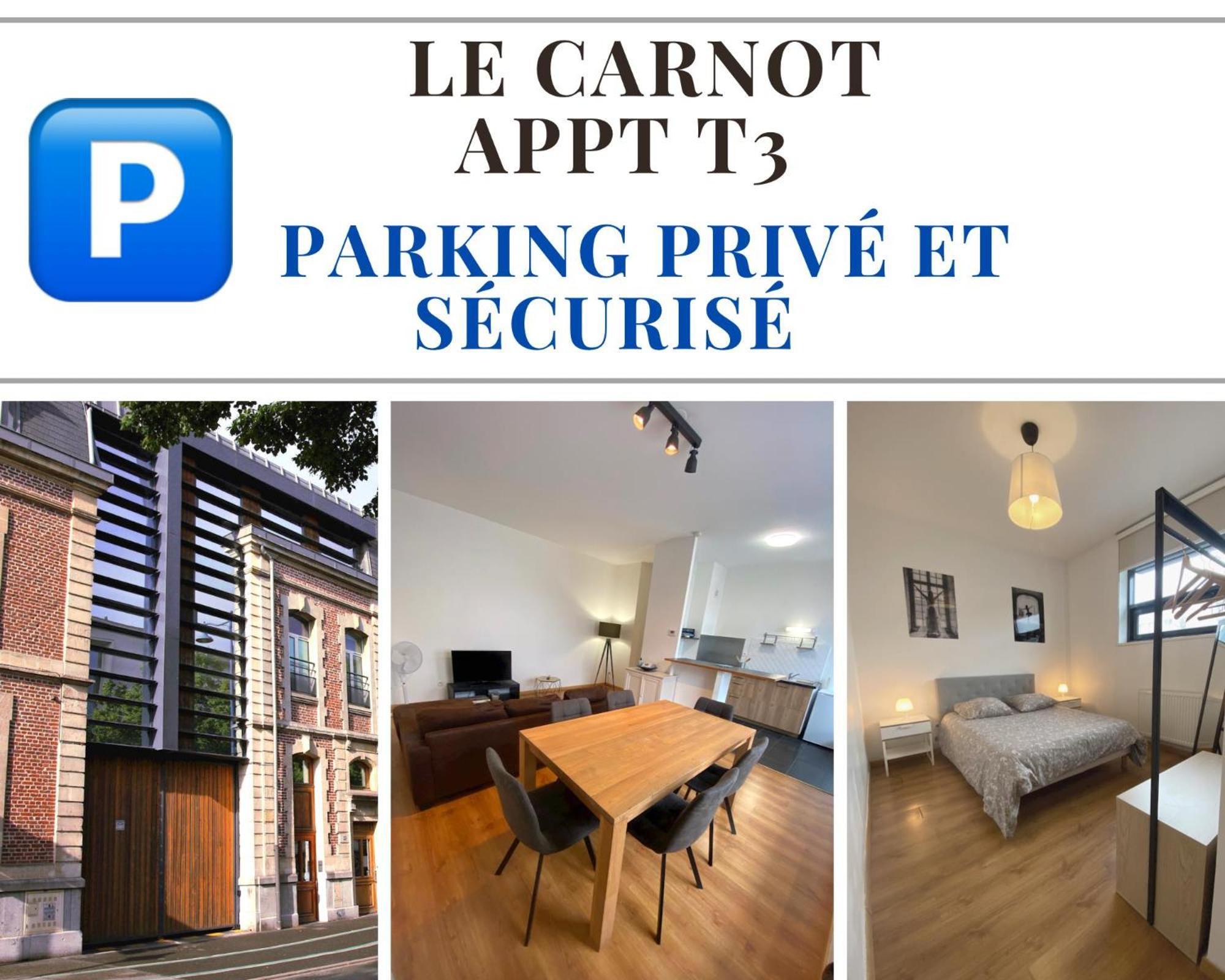 Le Carnot Appartement Avec 2 Chambres Separes Et Parking Privatif Et Securise Arras Exterior foto