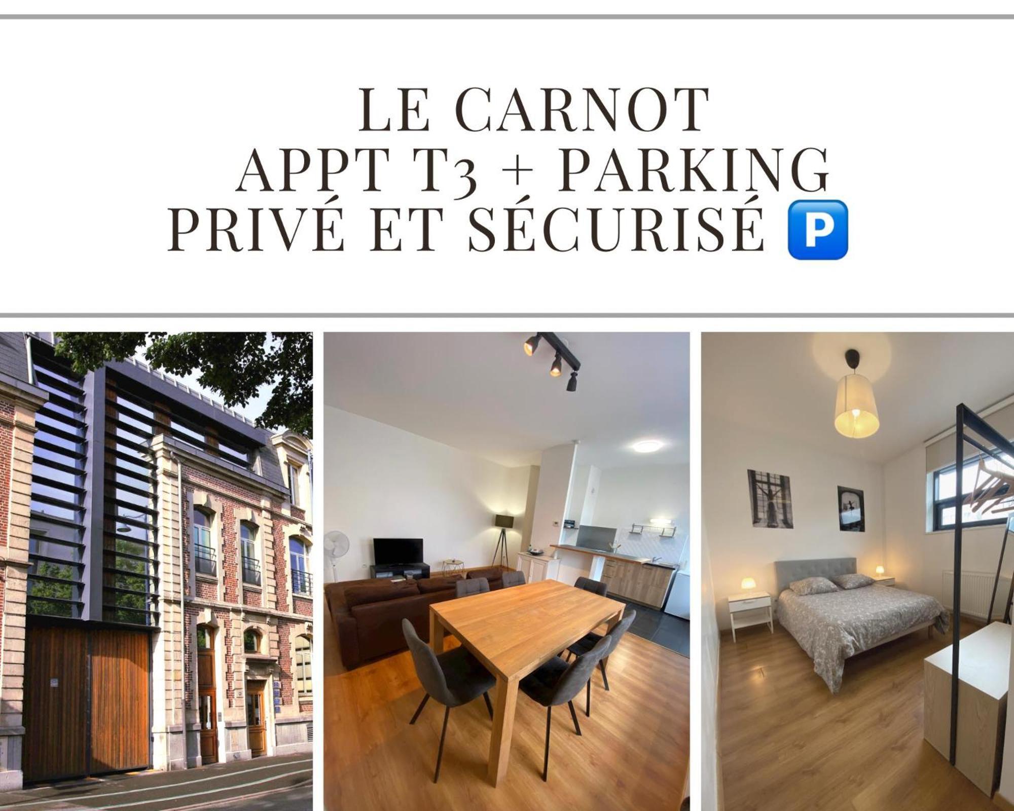 Le Carnot Appartement Avec 2 Chambres Separes Et Parking Privatif Et Securise Arras Exterior foto